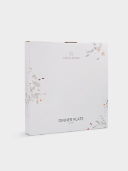 Тарелка обеденная, 27 см, фарфор N, белая, Цветы и листья, Primrose - Anna lafarg фото 4