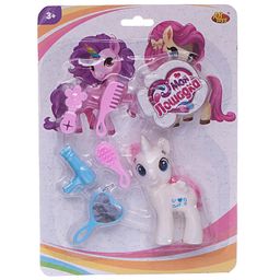 Пони-единорог Моя лошадка Abtoys в наборе с аксессуарами, 4 вида в коллекции  фото 2