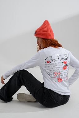 8513 Футболка с длинным рукавом женская