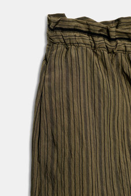 SHORTS JACQUARD RAYAS ZW COLLECTION / Marr?n-Azul - Zara фото 8