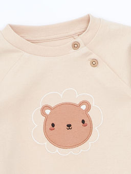 Bisiklet Yaka Nak??l? Erkek Bebek Ti??rt