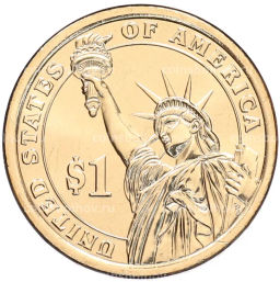 Монета 1 доллар 2020 года (D) США 41-й президент США Джордж Герберт Уокер Буш