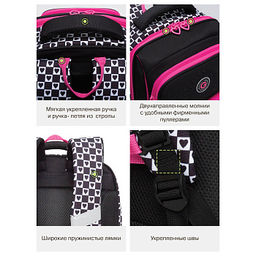 RAn-588-2 Рюкзак школьный с чехлом для мелочей - Grizzly фото 18