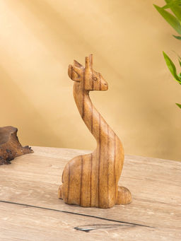 Фигура «Жирафик», 12×6×25 см, дерево пиннис, коричневая