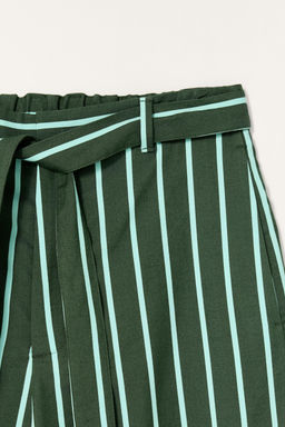 LIMITED EDITION STRIPED WIDE-LEG TROUSERS - Zara фото 8