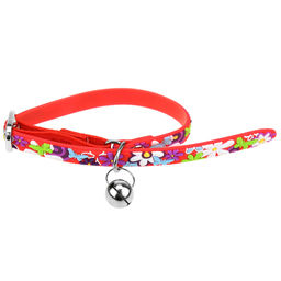 Ошейник универсальный Праздник 1х35см, с бубенчиком, силикон, на картоне, цвета микс (Китай)