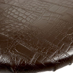 Стул для кухни «Кафе – 2», искусственная кожа, цвет серебристый металлик/шоколадная рептилия