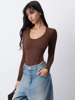 Боди с длинными рукавами