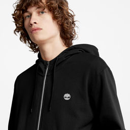 Толстовка Timberland TFO Sweatshirt Oyster River Brand Carrier Loopback Full Zip Hoodie Regular черная  фото 6