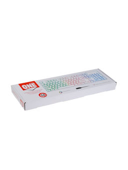 Клавиатура Smartbuy ONE 250, проводная, мембранная, 104 клавиши, USB, с подсветкой, белая