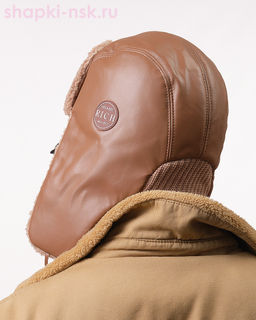 45-3-54 Ушанка мужская кожа (56-62)