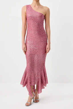 Kahverengi Payet Astarl? Orme Maxi S?k Elbise TPRSS26EL00174 - Trendyolmilla фото 7