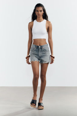 RIBBED STRAPPY TOP
