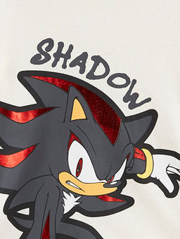 Bisiklet Yaka Sonic Bask?l? Erkek ?ocuk Ti??rt