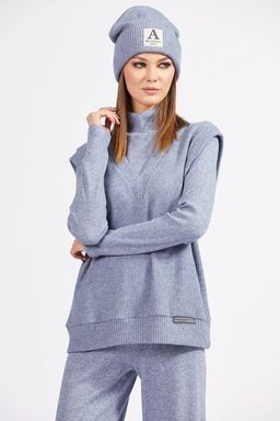 Жилет 2129 голубой