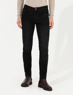 Siyah Slim Fit Jean Pantolon