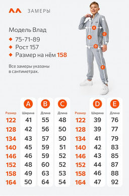 Детский спортивный костюм из футера двухнитки Happyfox