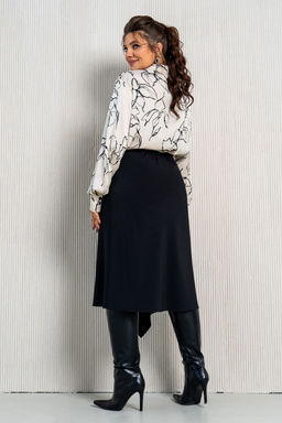 Костюм Aira Style 24-15 Бежево-черный  фото 8