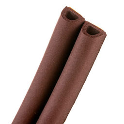 Уплотнитель резин.самокл.D-проф. коричневый 9х8ммх12м