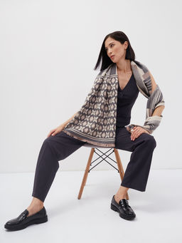 в СОСТАВЕ ШЕРСТЬ и КАШЕМИР! Большой,теплый двусторонний палантин - Tantino фото 5