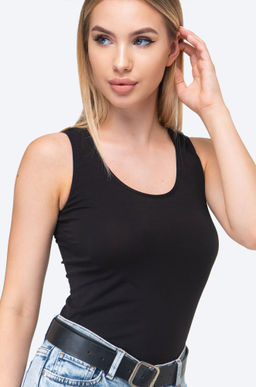 Женская майка из хлопка с добавлением эластана Happy Fox  фото 2