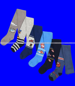 Цена за 12 шт. BFL колготки детские с рисунком на мальчиков ассорти