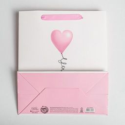 Пакет ламинированный вертикальный Love you, ML 23 27 11,5 см - Дарите счастье фото 8