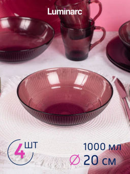 Столовый набор ЛУИЗ ЛИЛАК 12пр арт.O0427 - Luminarc фото 3