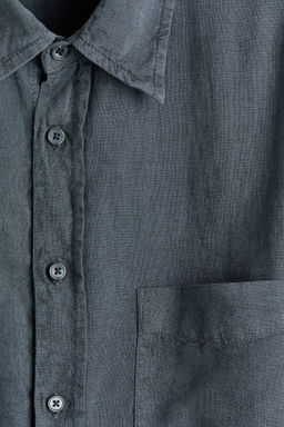 Camisa en mezcla de lino Relaxed Fit - H&m фото 4