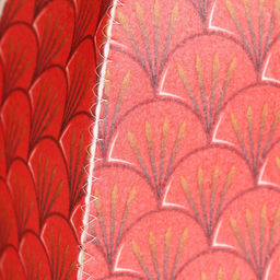 Набор для бани с принтом Огненный дракон: шапка, рукавица, коврик, красный - Simaland фото 2