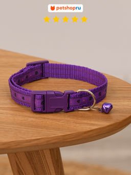 ВВА Ошейник для кошек, яркий принт, 1,5 см, цвет в ассортименте PS264