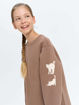 Платье-свитшот Кокос с принтом 7+ - Bungly фото 2