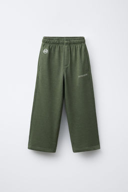 BRUSHED FLEECE SWEATSHIRT AND TROUSERS SET WITH SLOGAN - Zara фото 4