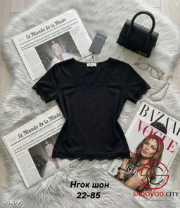 Футболка женская с гипюром