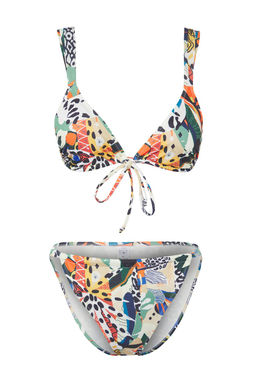 TRENDYOLMILLA Soyut Desenli Ucgen Regular Bikini Tak?m? TBESS25BT00098 фото 8