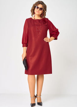 Платье EVA GRANT 7310D красный