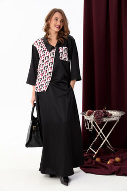 Костюм NIKVA н928-3 чёрный+ромбы бордо