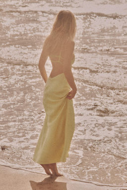 SATIN MIDI DRESS - Zara фото 29