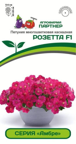 Петуния Амбре Розетта каскадная розовая
