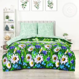 Постельное белье Пелагея (поплин DE LUXE) 2,0 сп./Пододеяльник: 1 шт. - 215*175; Простыня: 1 шт. - 215*200; Наволочка: 2 шт. - 70*70; DE LUXE