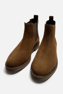LEATHER CHELSEA BOOTS - Zara фото 2