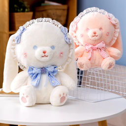 Мягкая игрушка Зайка с цветными глазами 50 см (арт. 2022/50) - Storyland фото 2