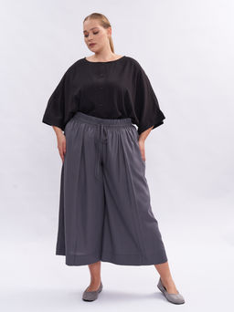 Брюки кюлоты льняные TBB19252GRY23