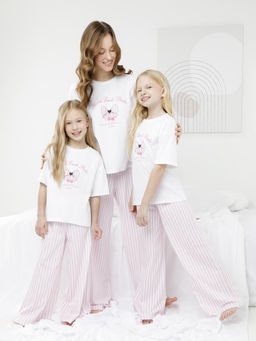 МП 1666/белый Н249 пижама для дев