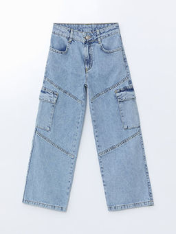 Wideleg K?z ?ocuk Jean Pantolon