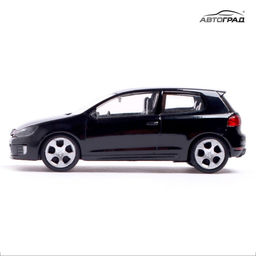 Машина металлическая VOLKSWAGEN GOLF GTI, 1:43, цвет чёрный - АвтоГрад фото 4