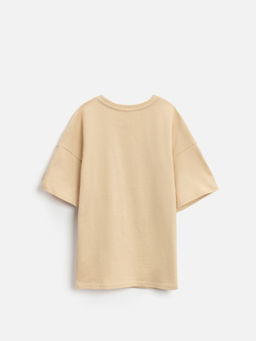 ACOOLA / Футболка детская для девочек Voron бежевый  фото 2