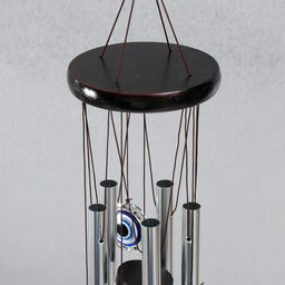 Музыка ветра «От сглаза», металл, 5 трубок, глазки, 60 см