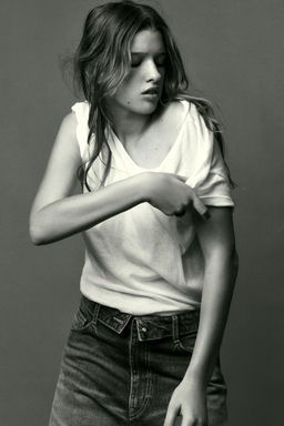 BASIC COTTON T-SHIRT - Zara фото 27