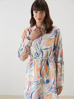 Desenli Oversize Kad?n G?mlek Tunik